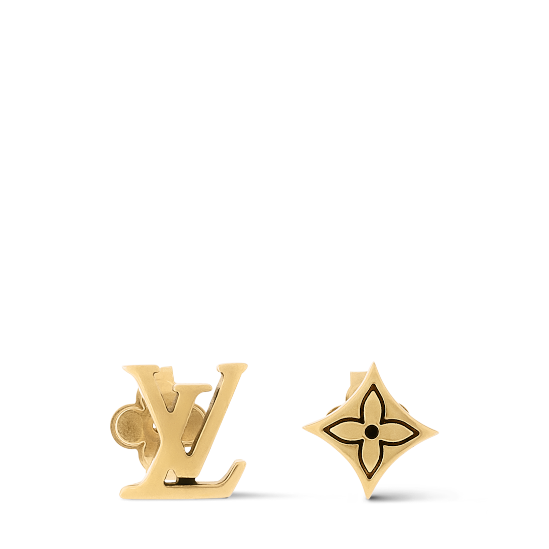 Louis Vuitton LVロゴピアス ルイ ヴィトン ピアス LOUIS VUITTON M01135 LV Iconic Enamel